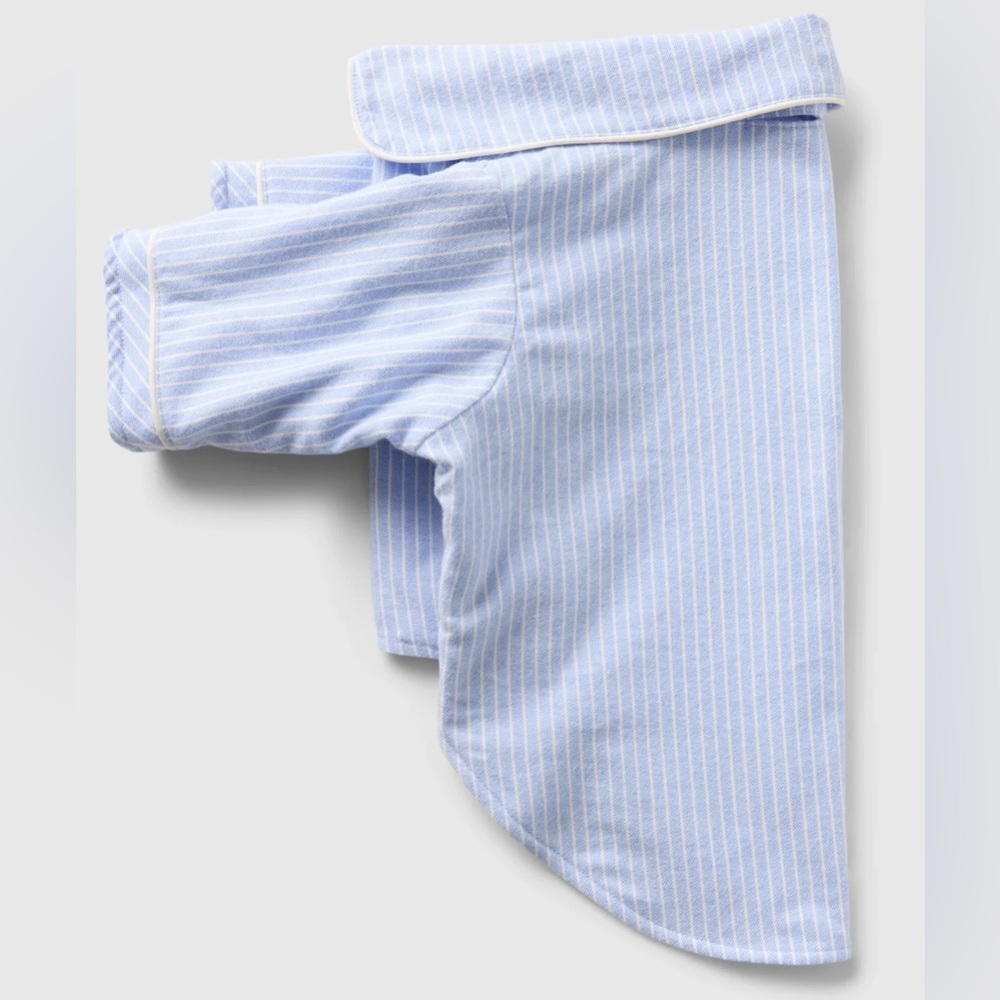 GAP Light Blue Pinstripe Dog Shirt